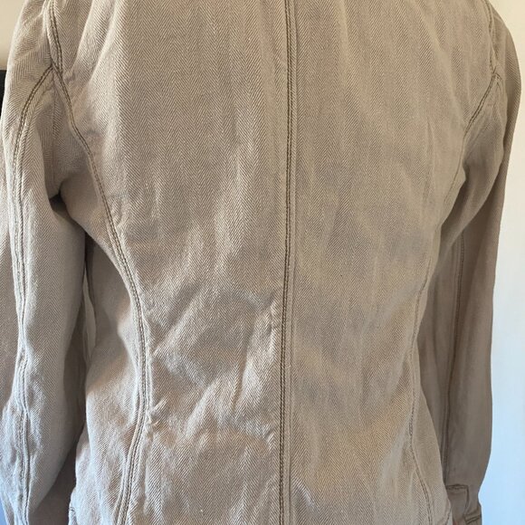 J Jill linen blend cottagecore  jacket size 8 - Picture 5 of 5